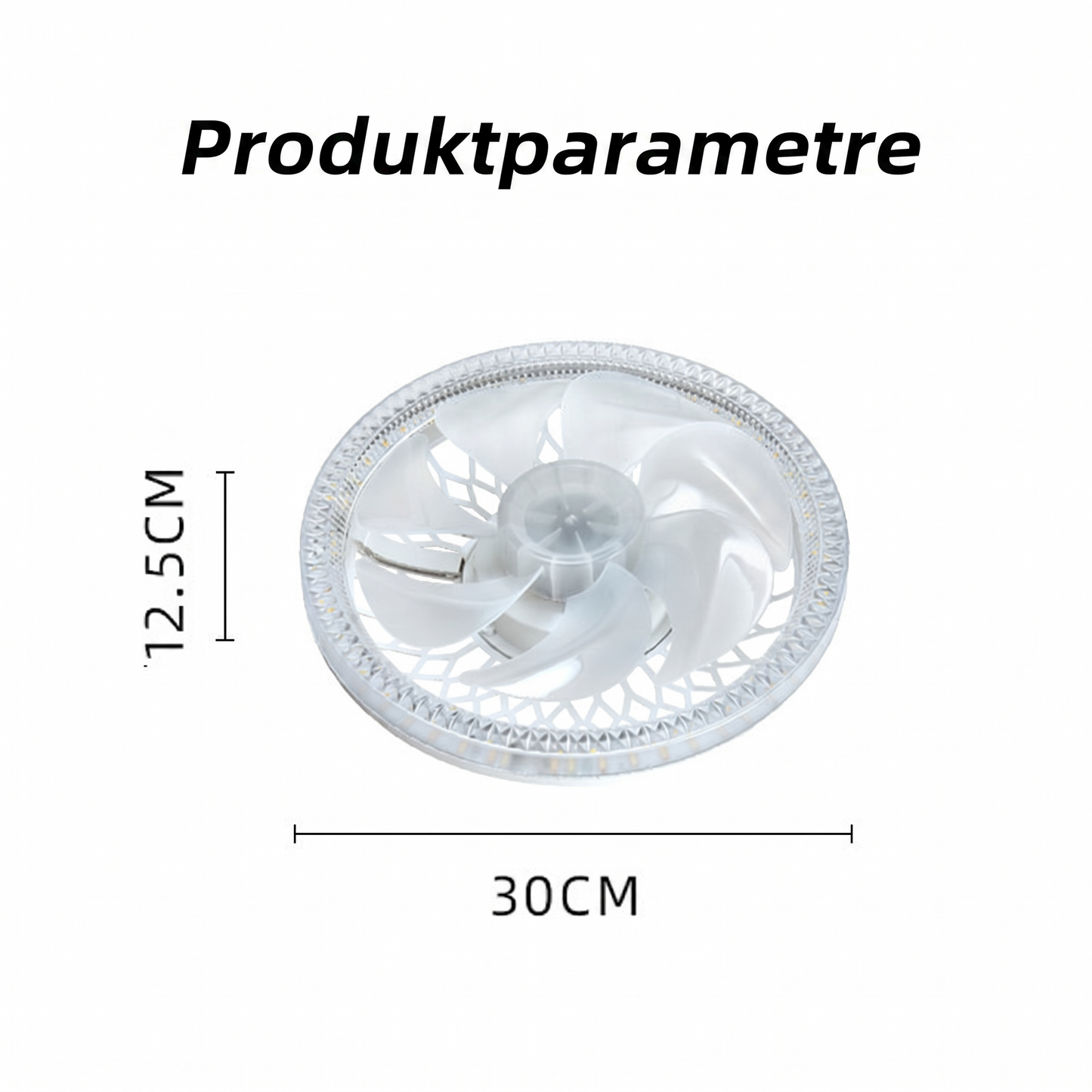 Dæmpbar 2-i-1 Loftventilator med Lampe og Fjernbetjening