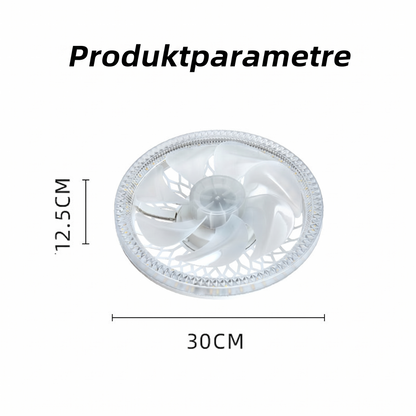 Dæmpbar 2-i-1 Loftventilator med Lampe og Fjernbetjening