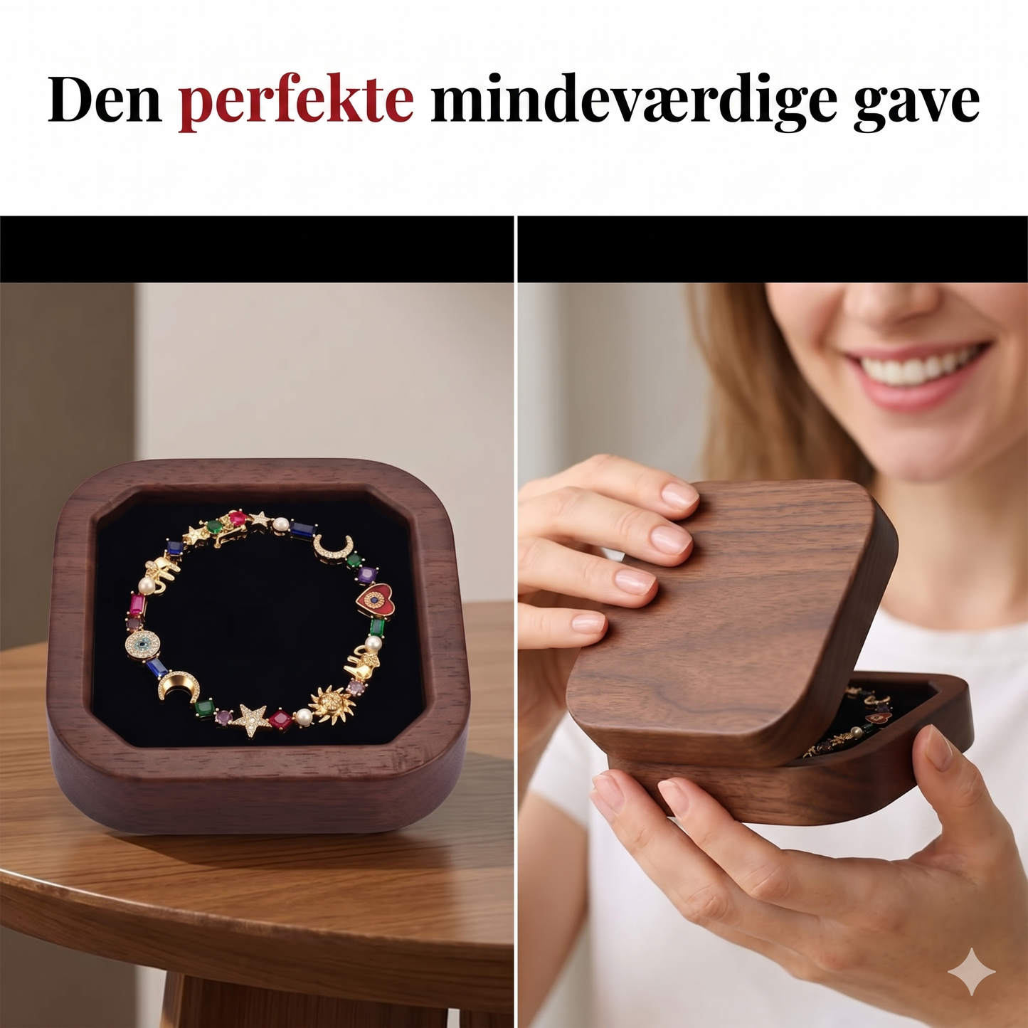 Boho-Elegance Armbånd – Himmelske Symboler & Multifarvede Krystaller