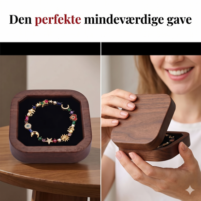 Boho-Elegance Armbånd – Himmelske Symboler & Multifarvede Krystaller