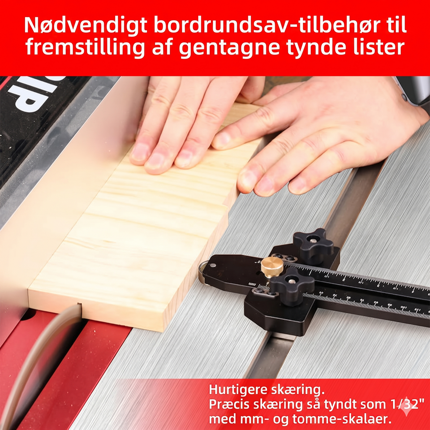 Præcis Tyndskæringsjig til Bordsav