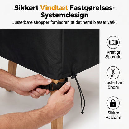 Robust og vejrbestandig beskyttelsesdække til havesæt mod regn, sol og støv