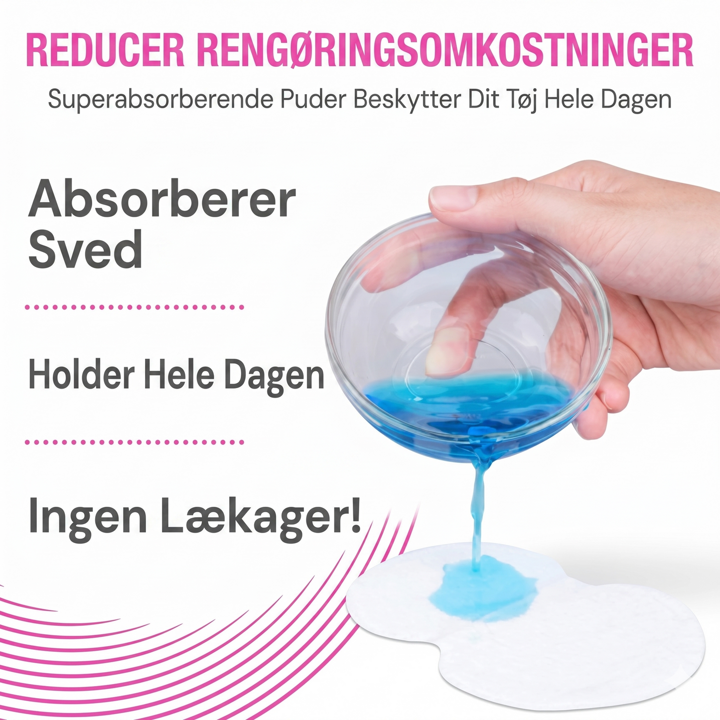 Ultratynde Engangs Svedpuder til Armhuler