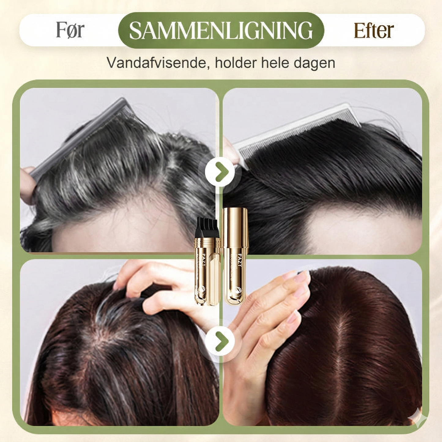 Instant Hår-Retouch – Nem dækning af grå hår