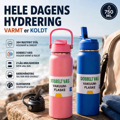 Premium isoleret krus i rustfrit stål til varme og kolde drikke