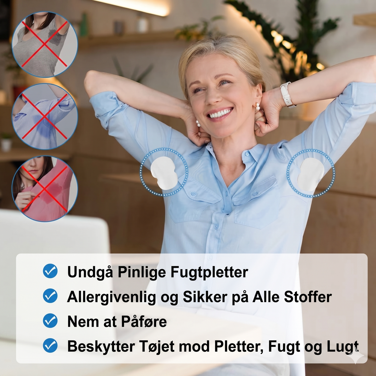 Ultratynde Engangs Svedpuder til Armhuler