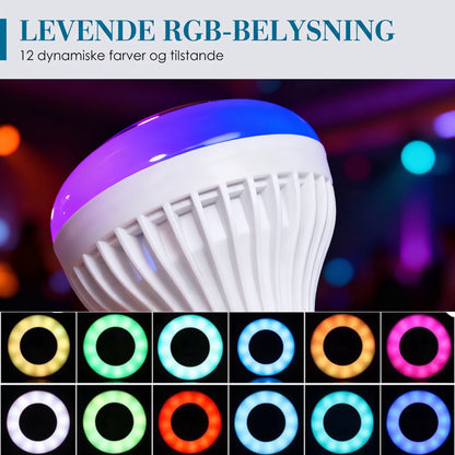 Smart musiklampe med indbygget Bluetooth-højtalere til stemningsfuld belysning og trådløs lyd