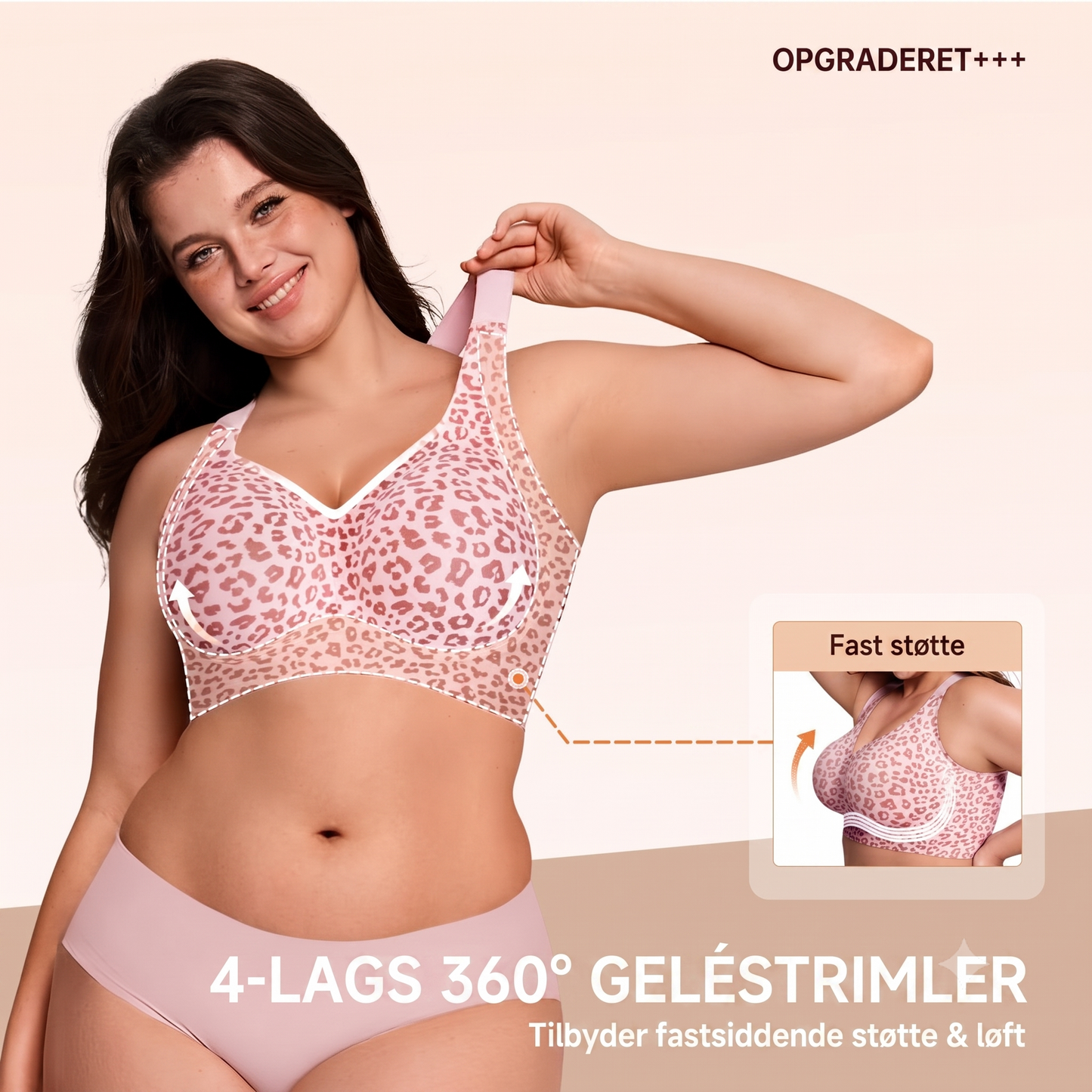 Bøjlefri 3D-støtte BH – Maksimal komfort & løft