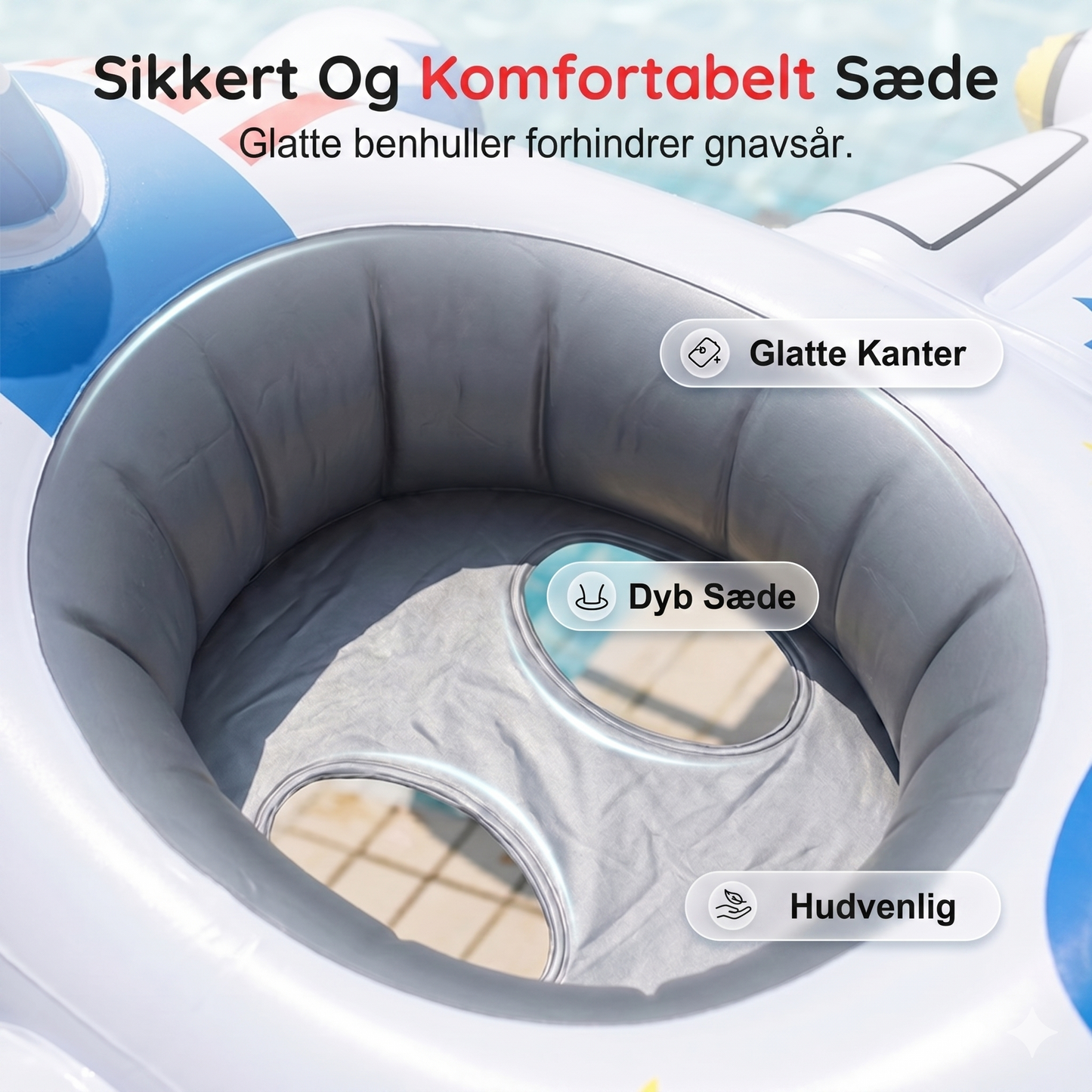 Oppustelig Badeflyver med Interaktivt Rat