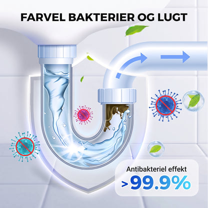 Effektiv afløbsrens til nem opløsning af snavs og grundig vedligeholdelse af rørene