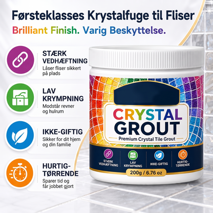 Højstyrke fugemasse i krystaldesign med vandtætte egenskaber