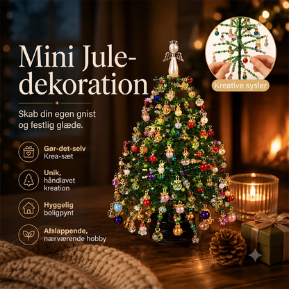 Skab dit eget juletræ med perler og glitrende DIY-dekoration