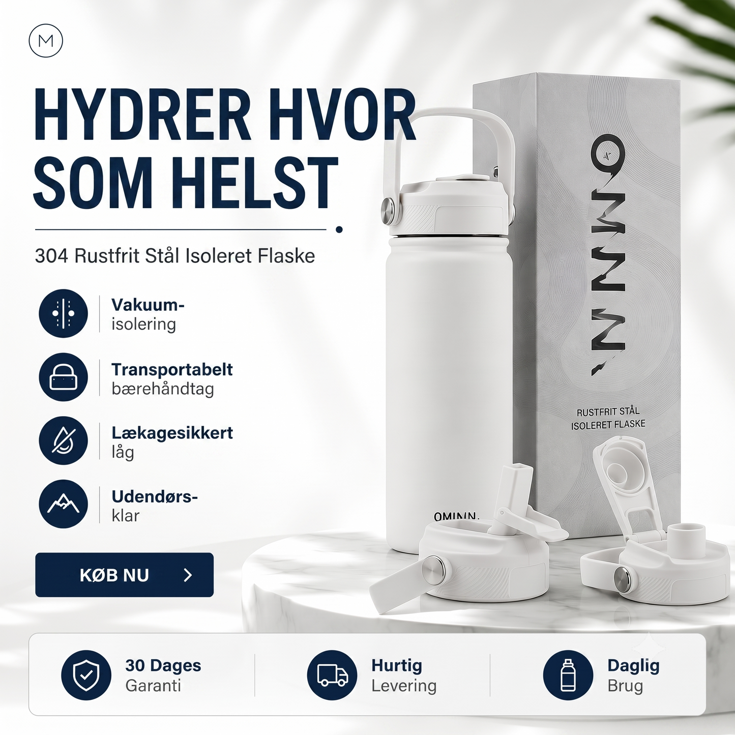Premium isoleret krus i rustfrit stål til varme og kolde drikke
