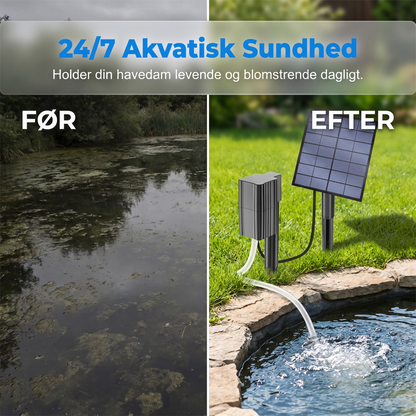 Fotovoltaisk Netafkoblet Vandmiljø-iltningsmaskine med Luftinjektionsmekanisme