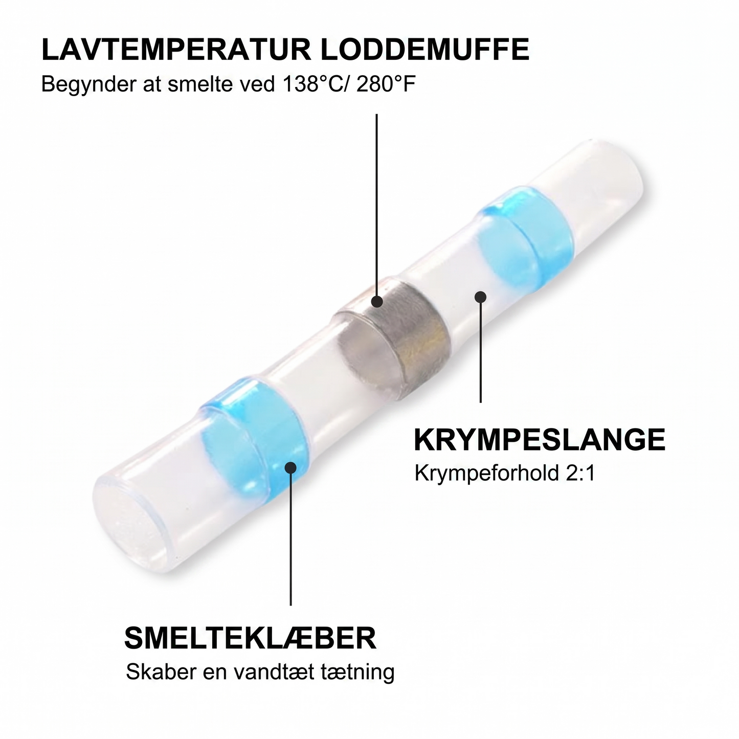 Vandtætte Loddesamlemuffer med Krympefleks