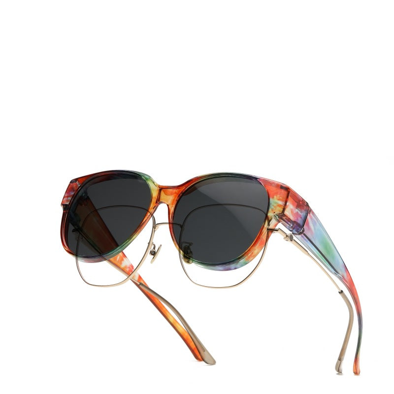 Cat-Eye Fit-Over Solbriller: Polariseret UV400-Beskyttelse
