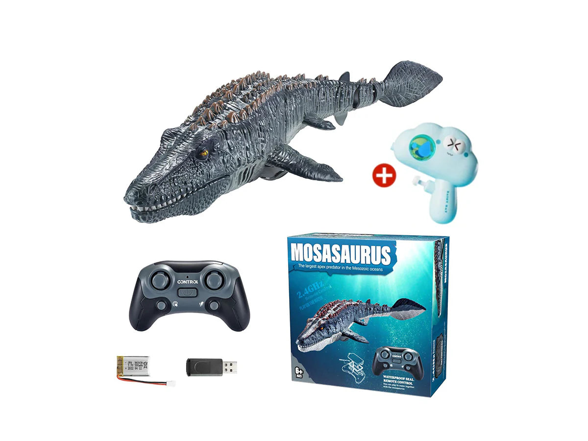 Fjernstyret Bionisk Mosasaurus med Vandsprøjt
