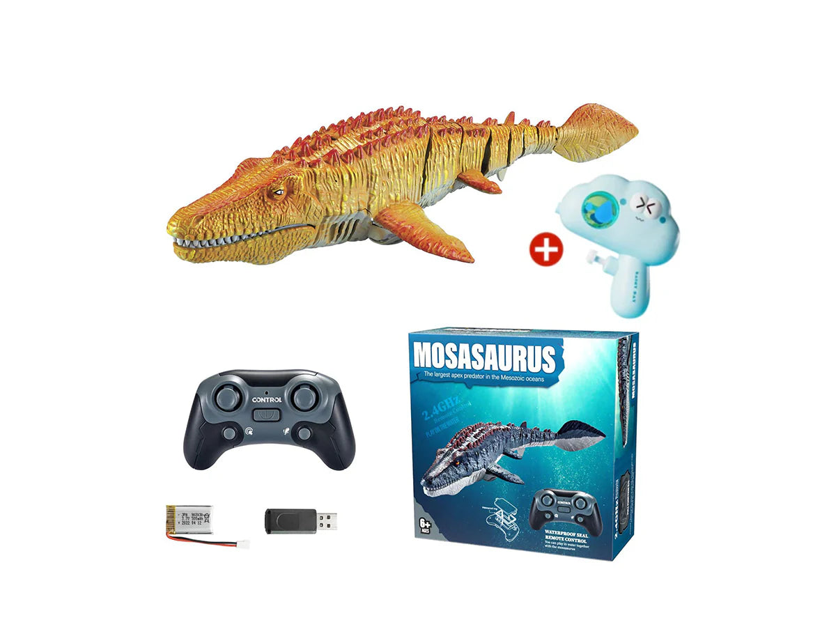 Fjernstyret Bionisk Mosasaurus med Vandsprøjt