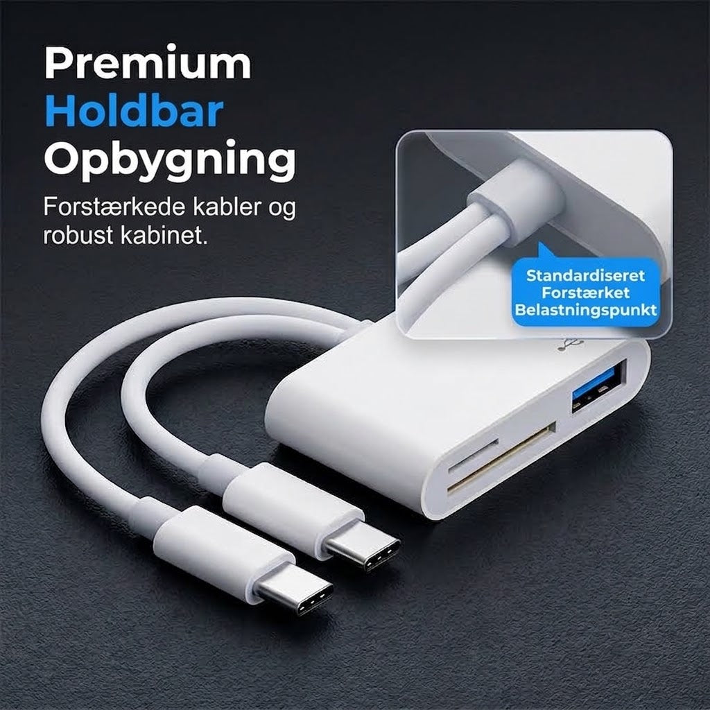 Dobbelt Interface-design, Plug-and-Play, Understøtter op til 1 TB Kapacitet – Det Ideelle Valg til Filoverførsel mellem Enheder
