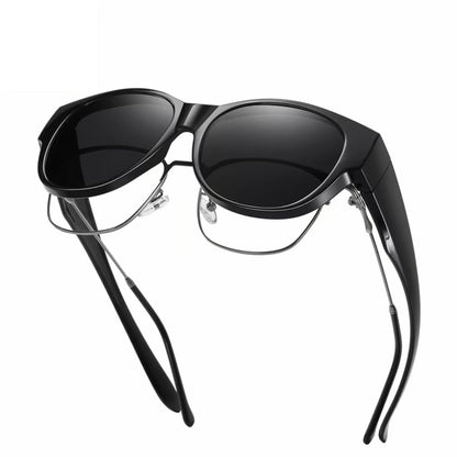 Cat-Eye Fit-Over Solbriller: Polariseret UV400-Beskyttelse