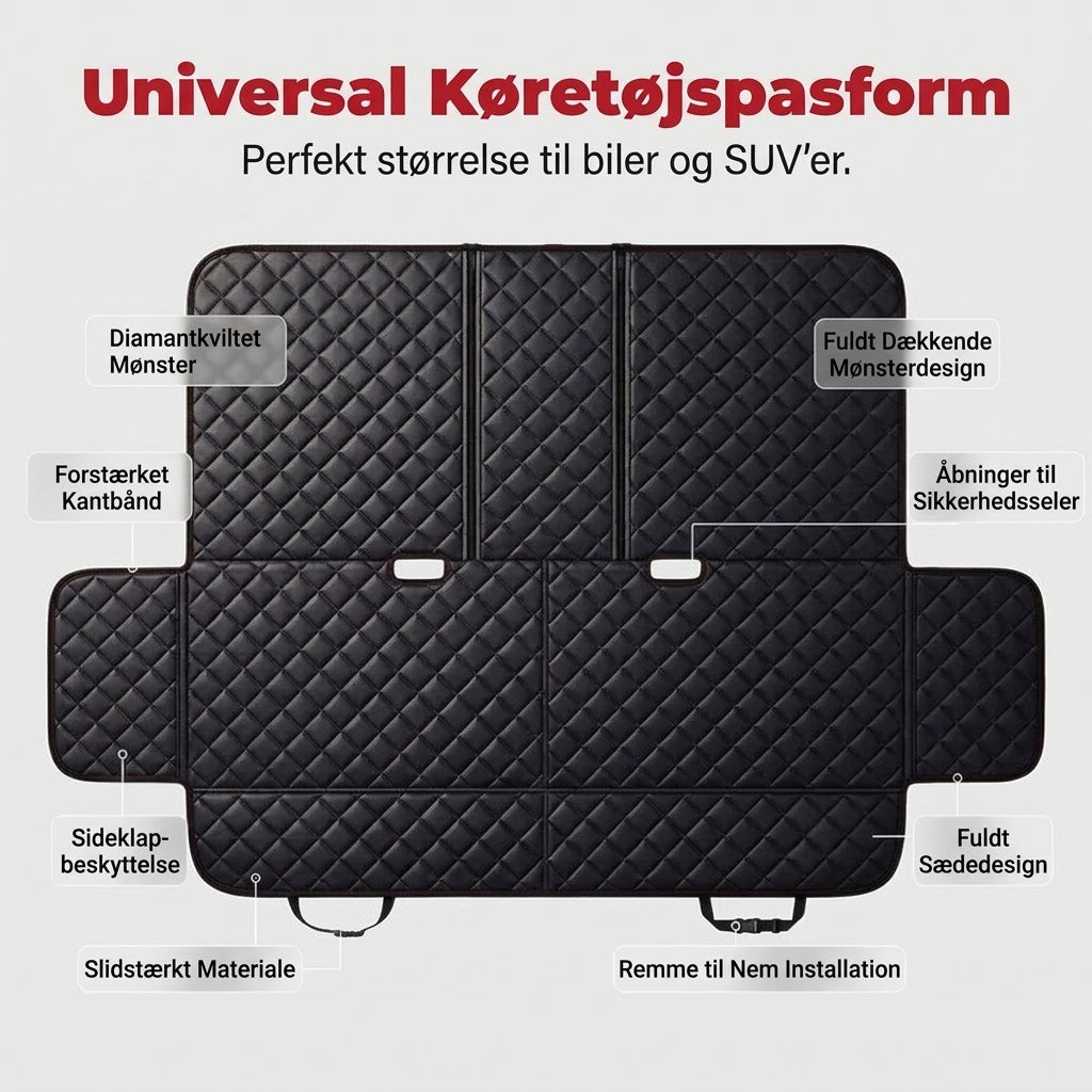 Foldbart Kæledyrssæde til Bilen – Vandtæt, Sikkert & Komfortabelt