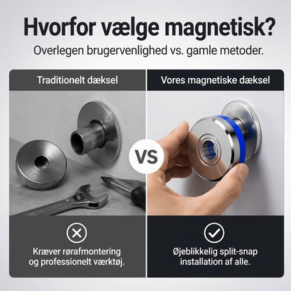 Dekorativ Magnetisk Rørrosette – Perfekt Finish Uden Værktøj