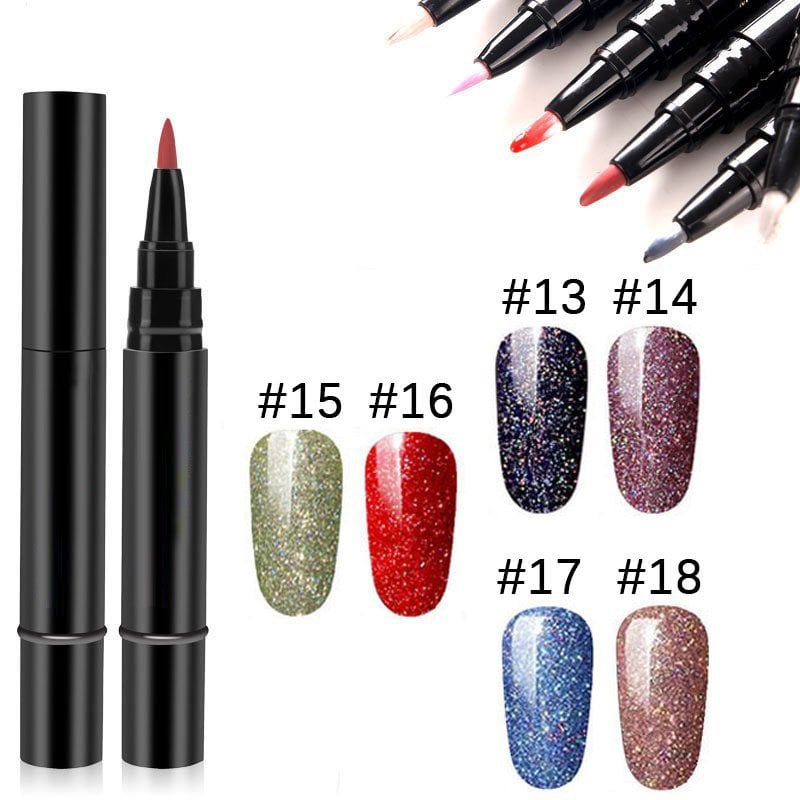 3-i-1 Vandbaseret Harpiks LED/UV Gel Neglepen uden Base- og Topcoat