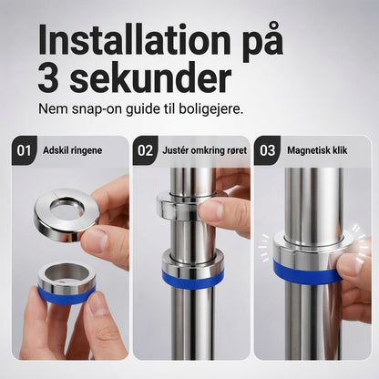Dekorativ Magnetisk Rørrosette – Perfekt Finish Uden Værktøj