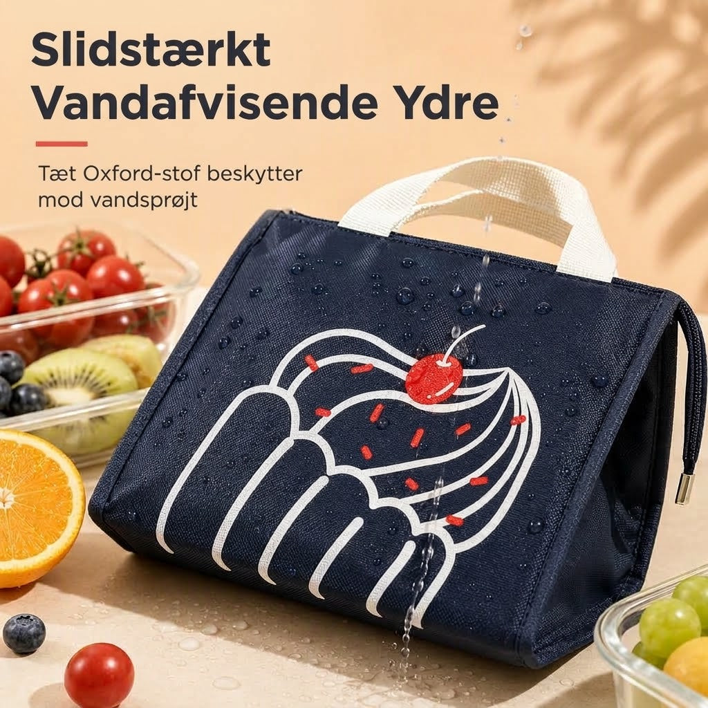 Ekstra Tyk Termotaske til Frokost – Holder Varmt og Koldt, Vandtæt & Stor Kapacitet