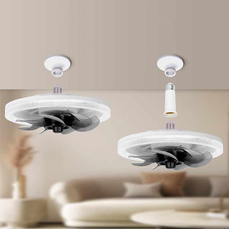 Dæmpbar 2-i-1 Loftventilator med Lampe og Fjernbetjening