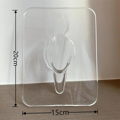 Pladsbesparende og gennemsigtig billedramme-vase med unikt design