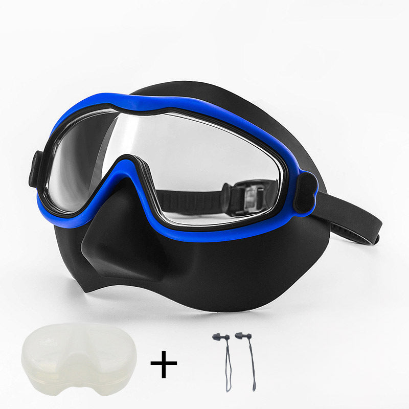 Stødsikker 180-Graders Integreret Svømmebrille med Dugfrie PC-linser