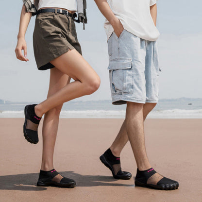 Lette Slip-on Sko til Strand og Hverdag – Åndbart Strikdesign med Skridsikkert Greb