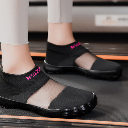 Lette Slip-on Sko til Strand og Hverdag – Åndbart Strikdesign med Skridsikkert Greb