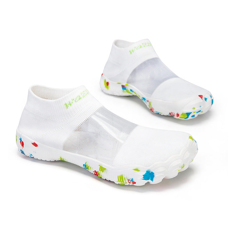 Lette Slip-on Sko til Strand og Hverdag – Åndbart Strikdesign med Skridsikkert Greb