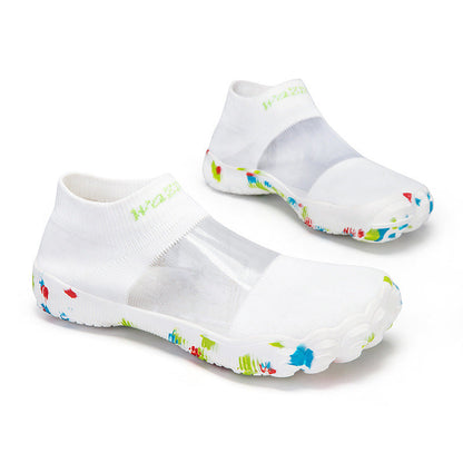 Lette Slip-on Sko til Strand og Hverdag – Åndbart Strikdesign med Skridsikkert Greb