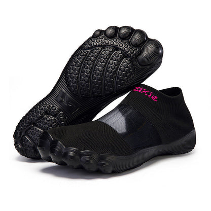 Lette Slip-on Sko til Strand og Hverdag – Åndbart Strikdesign med Skridsikkert Greb
