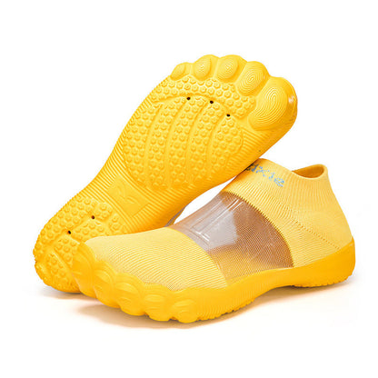 Lette Slip-on Sko til Strand og Hverdag – Åndbart Strikdesign med Skridsikkert Greb
