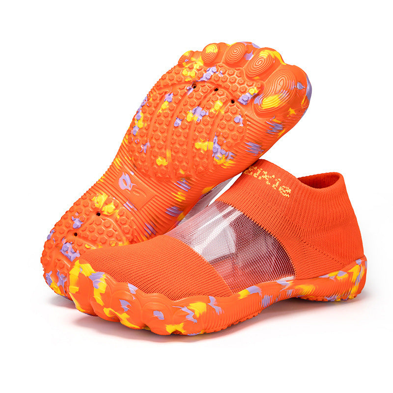 Lette Slip-on Sko til Strand og Hverdag – Åndbart Strikdesign med Skridsikkert Greb