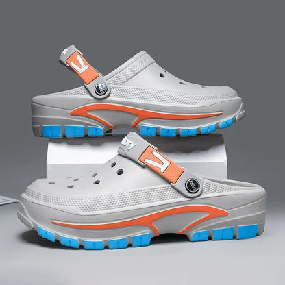 Åndbare 2-i-1 Strand-Sandaler: Skridsikker Slip-On til Mænd