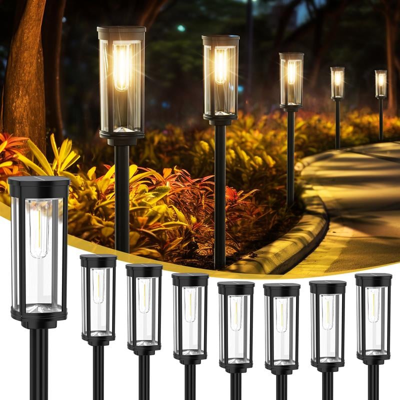 Plug & Play Solcellelampe – Trådløs Installation på Sekunder, Klassisk & Vejrbestandig