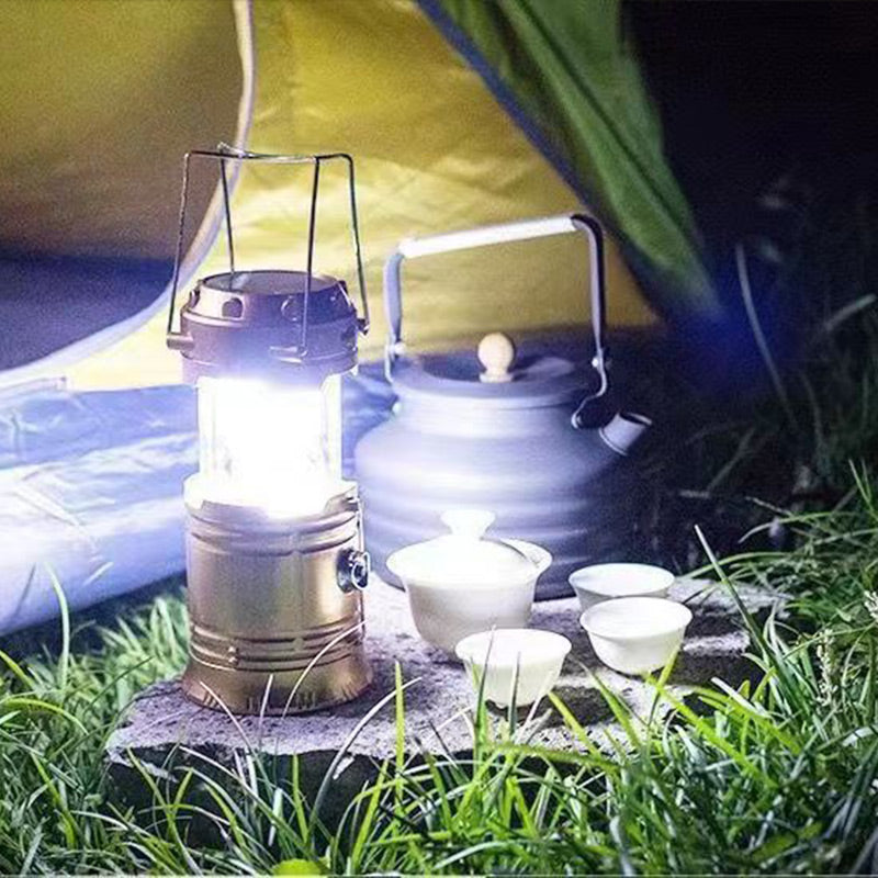 Solcelledrevet 2-i-1 Camping- og Skrivebordslampe