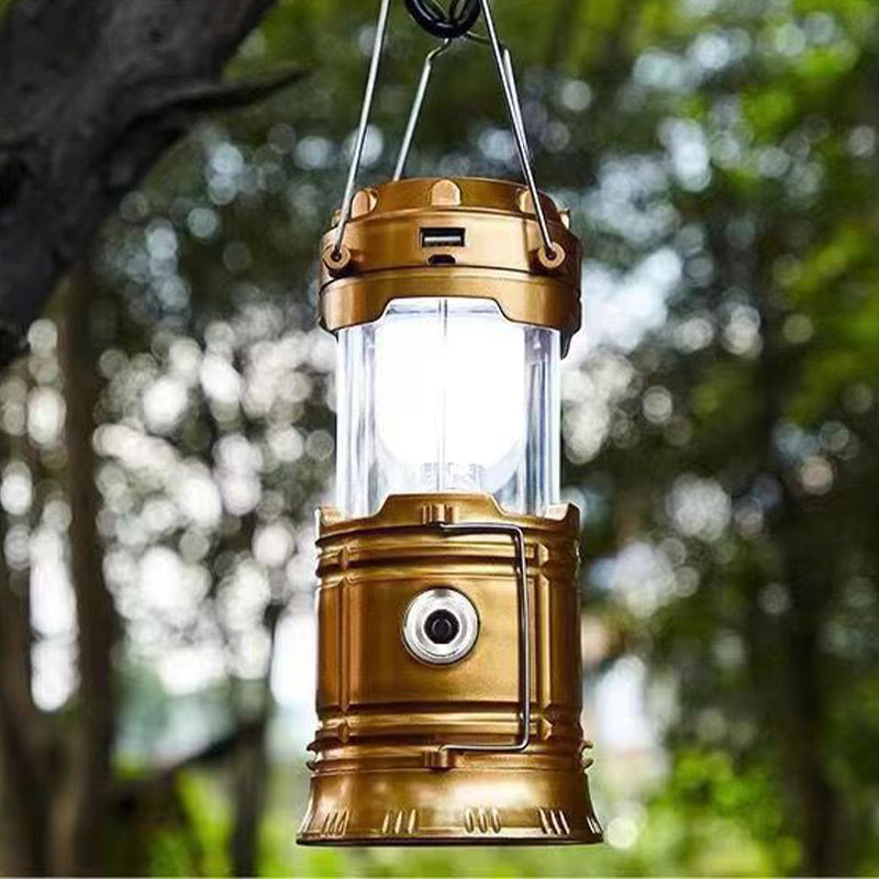 Solcelledrevet 2-i-1 Camping- og Skrivebordslampe