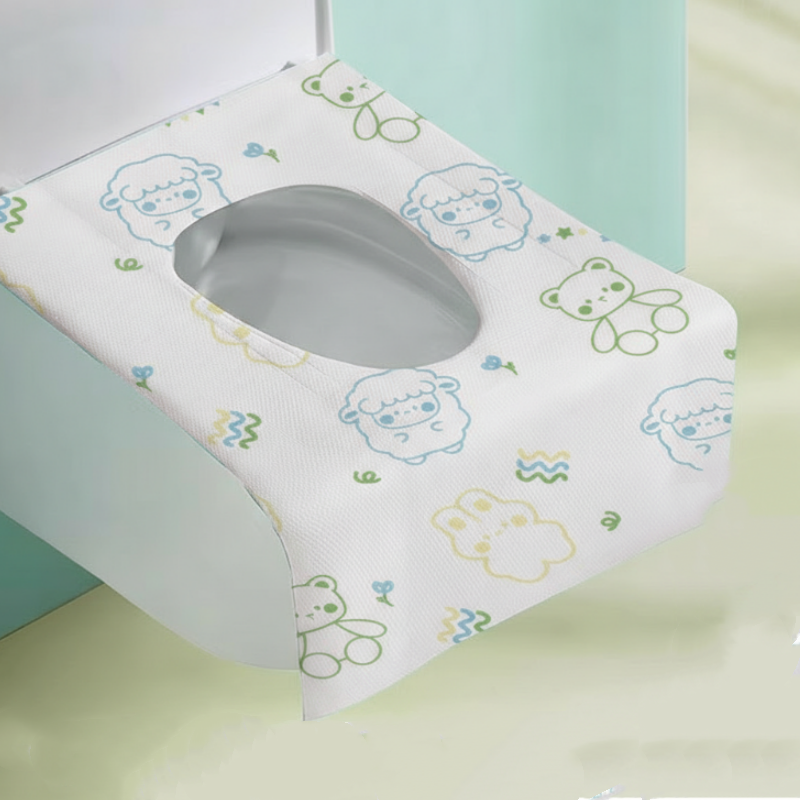 Hygiejnisk og vandtæt pakke med engangsovertruk til toiletsæder