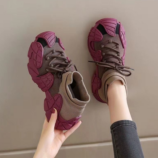 Ultra-lette Stretch Sneakers – Åndbare Slip-on Sko med Sokke-pasform