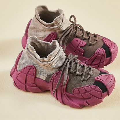 Ultra-lette Stretch Sneakers – Åndbare Slip-on Sko med Sokke-pasform