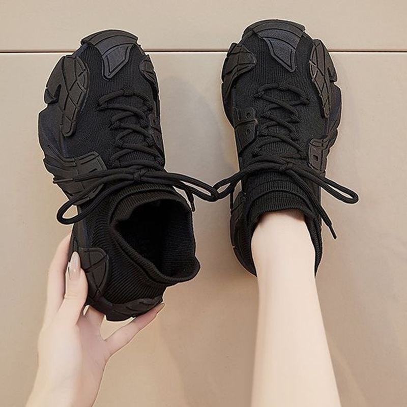 Ultra-lette Stretch Sneakers – Åndbare Slip-on Sko med Sokke-pasform