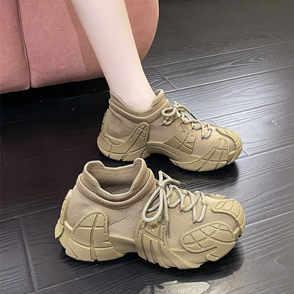 Ultra-lette Stretch Sneakers – Åndbare Slip-on Sko med Sokke-pasform