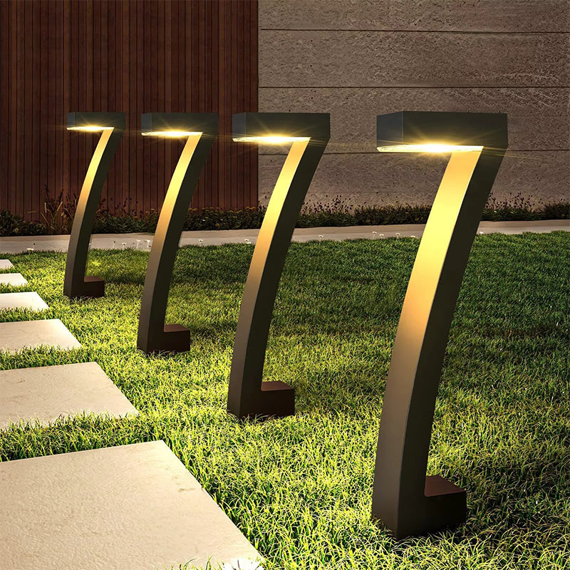 Moderne 7-Formet Solcellelampe til Have (IP65)