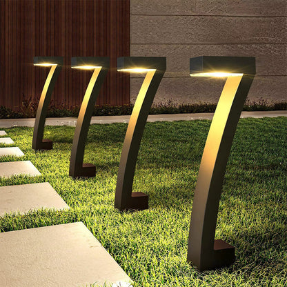 Moderne 7-Formet Solcellelampe til Have (IP65)